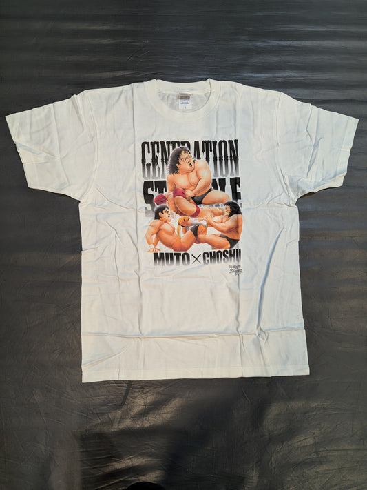 ★Limited ★ to 100 pieces Muto Keiji ×Riki Choshu " Generational Struggle" Collaboration T-Shirt