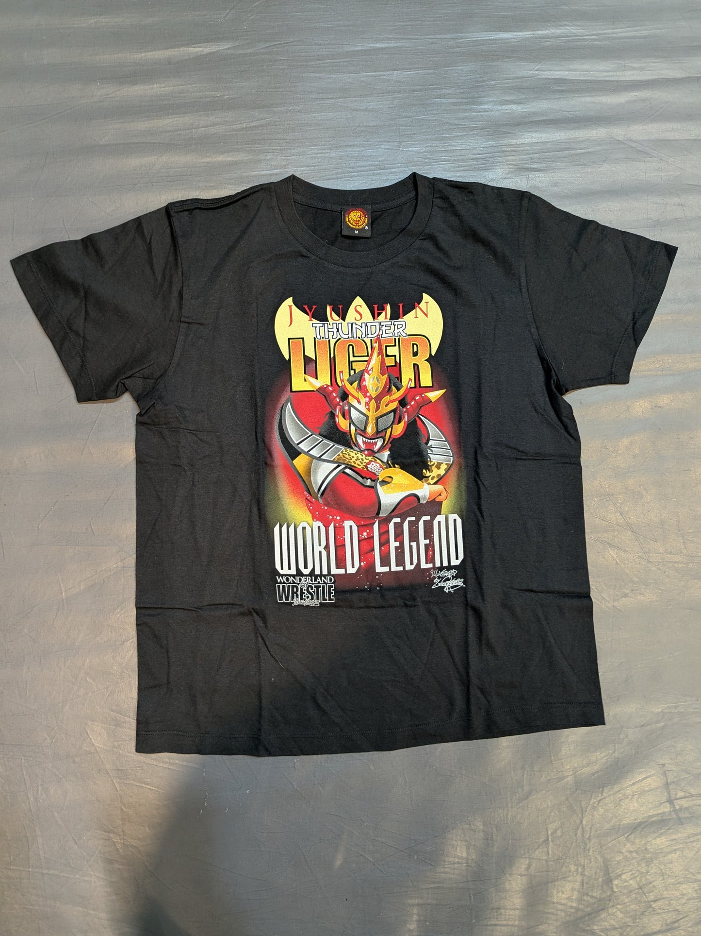 獣神サンダー・ライガー「WORLD LEGEND」坂井永年氏イラストTシャツ