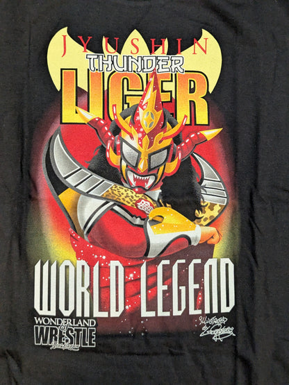 獣神サンダー・ライガー「WORLD LEGEND」坂井永年氏イラストTシャツ