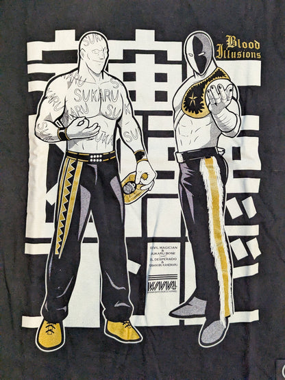 Yoshinobu Kanemaru  & El Desperado × The Most Villainous Duo in the Universe T-Shirt (Black)