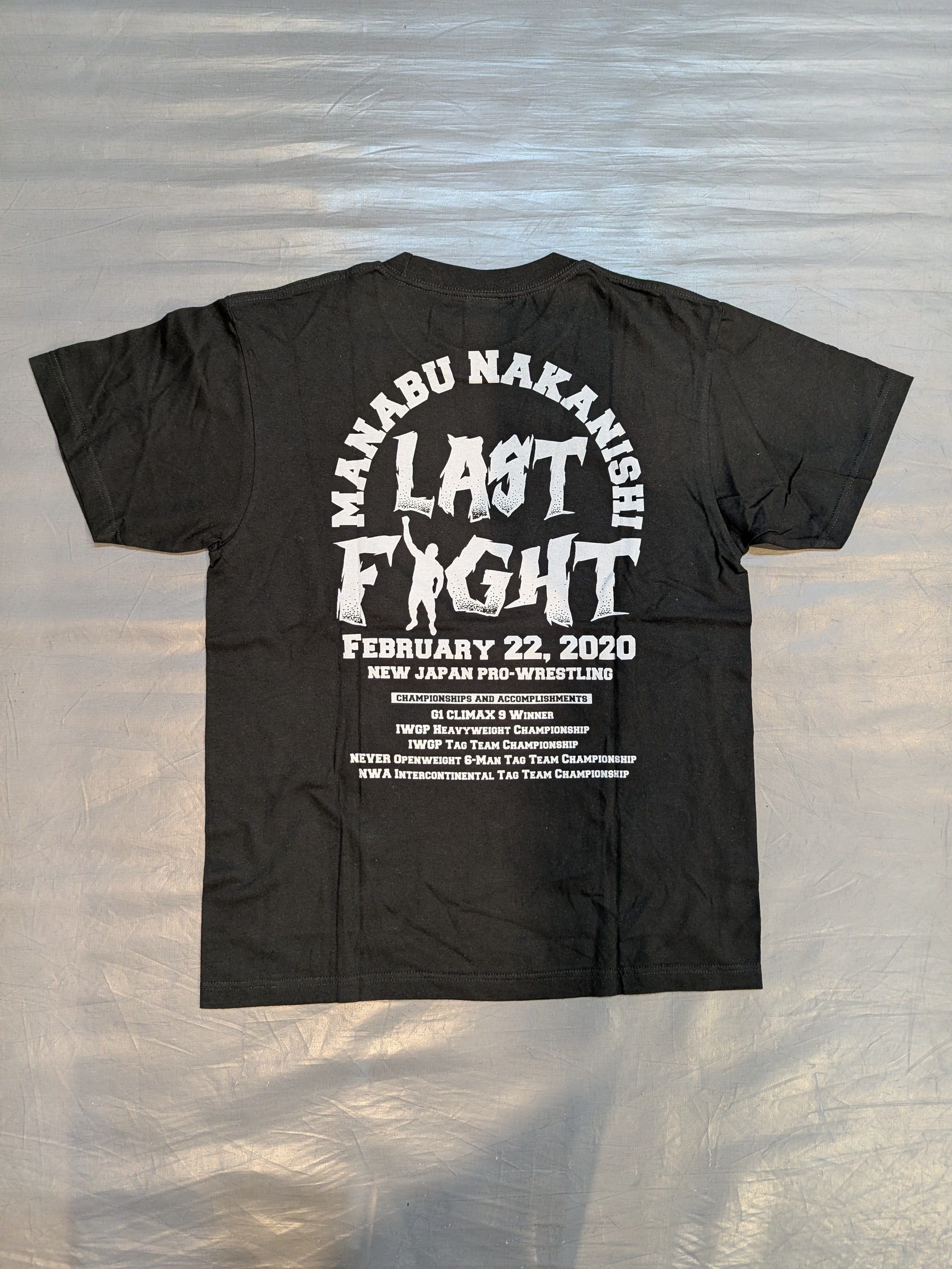 直筆サイン入り】中西学「YAJIN LAST FIGHT」Tシャツ – 闘道館