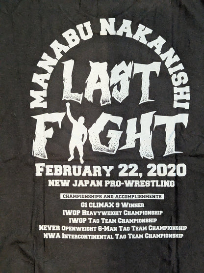 【直筆サイン入り】中西学「YAJIN LAST FIGHT」Tシャツ