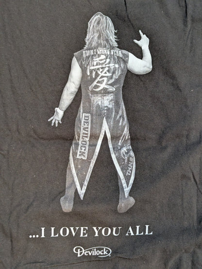 Hiroshi Tanahashi × Devilock 'I LOVE YOU ALL' T-shirt