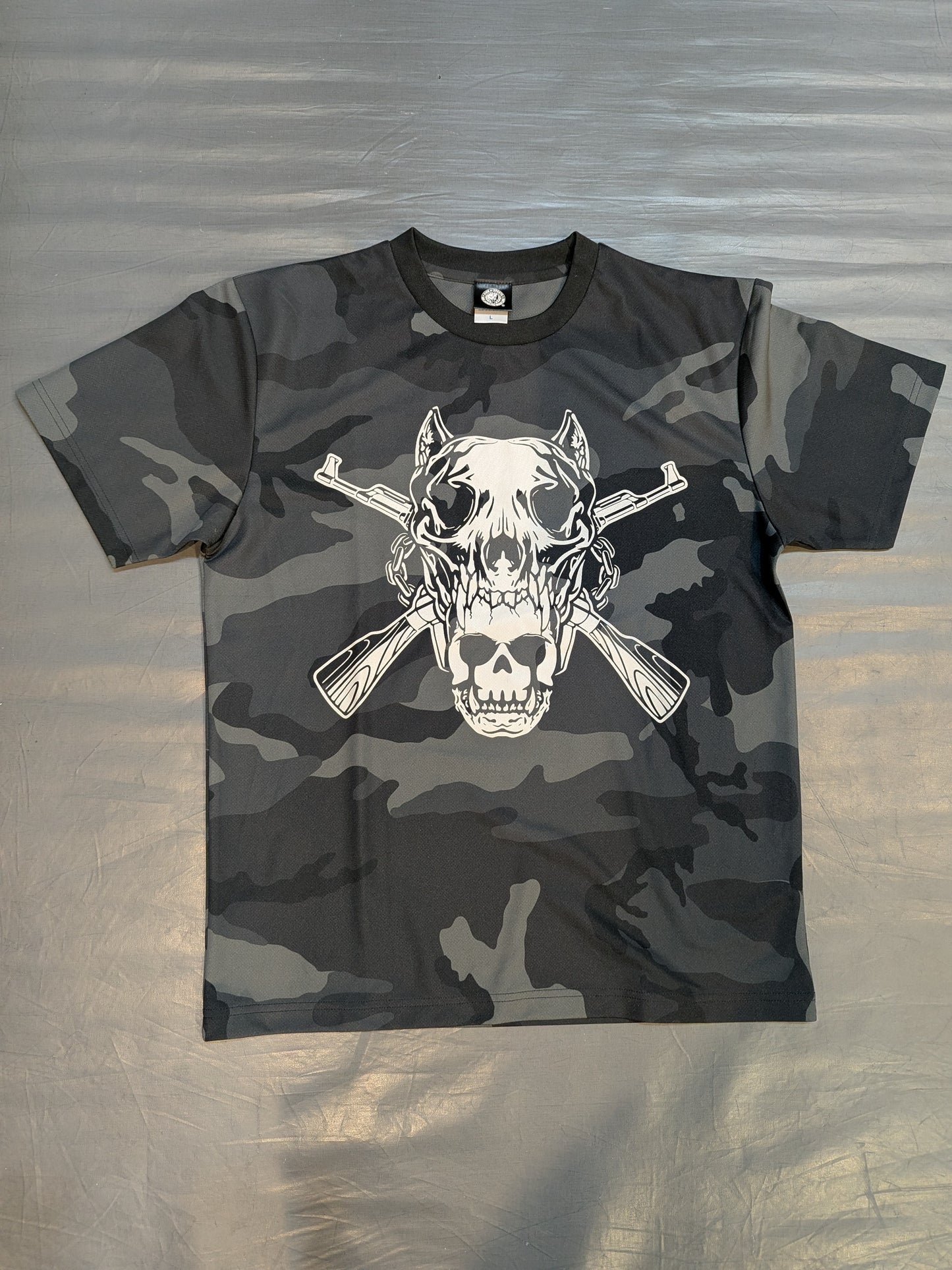 BULLET CLUB WAR DOGS Dry T-Shirt (Blackwoodland Camo)