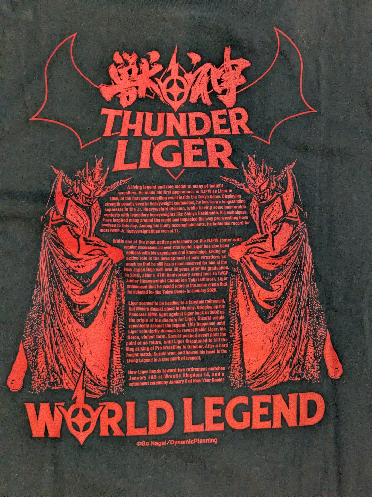 Jushin Thunder Liger  "LIGER THE FINAL" T-Shirt