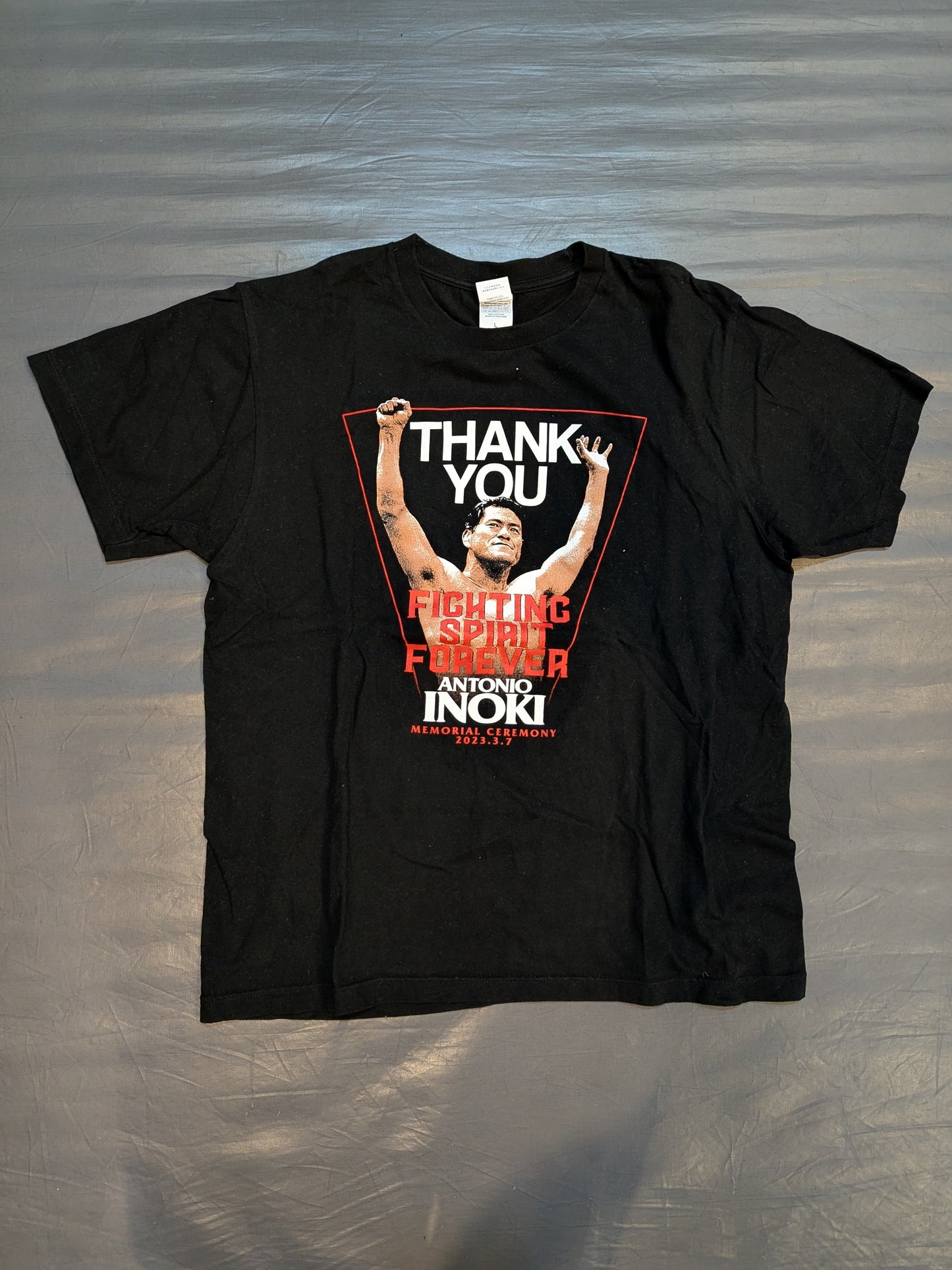 アントニオ猪木「MEMORIAL CEREMONY」Tシャツ(FIGHT)