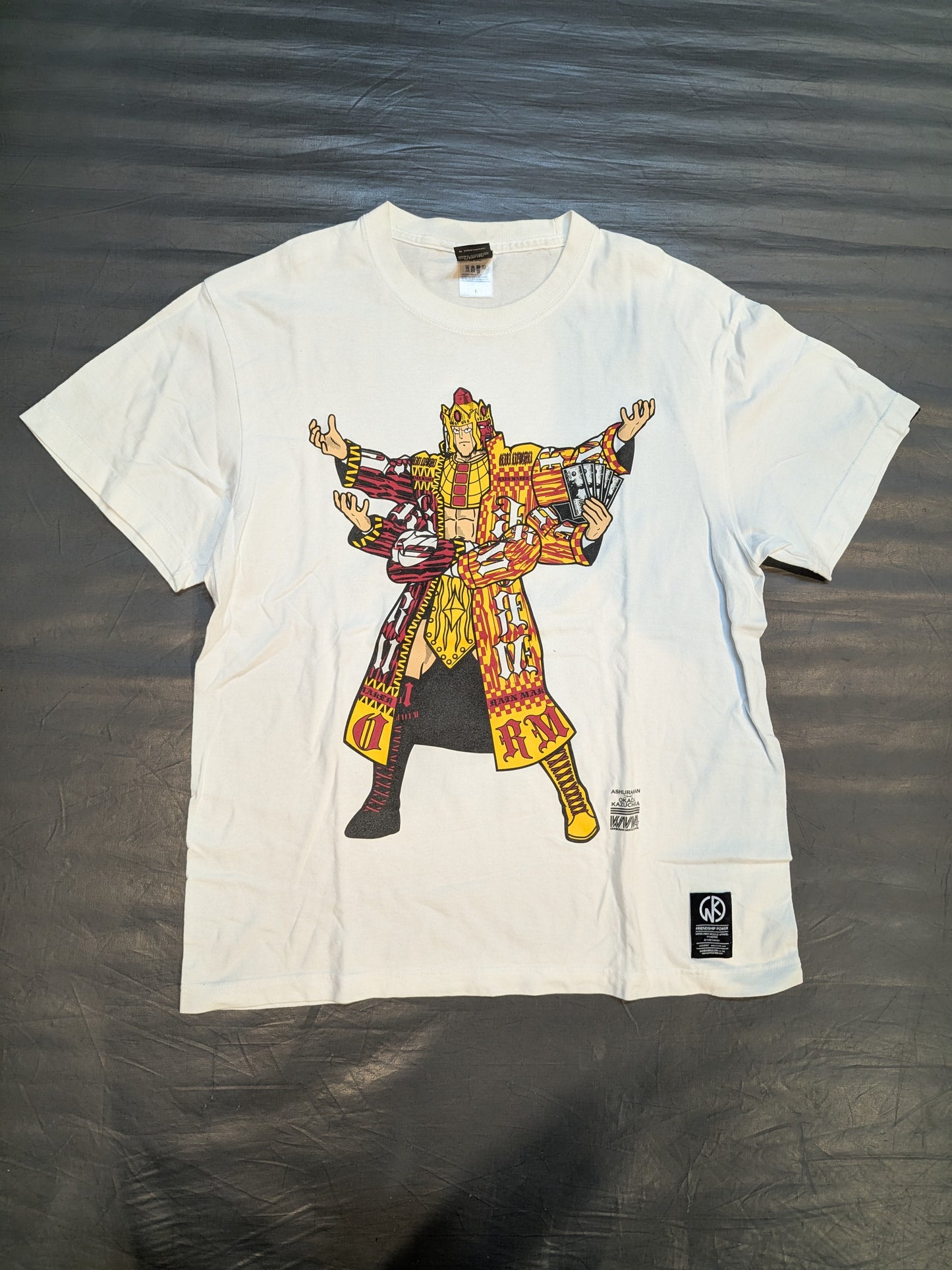 オカダ・カズチカ×アシュラマン Tシャツ(ホワイト)