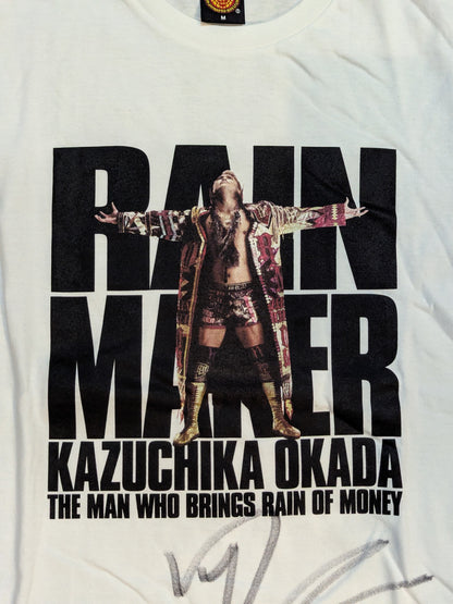 【hand signed autograph】 Kazuchika Okada " KORM" T-shirt