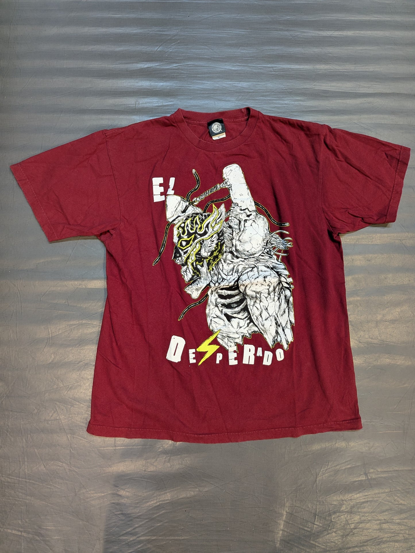 El Desperado × Takashida Collaboration T-Shirt (1) (Dark Red)