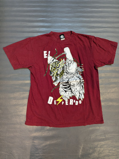 El Desperado × Takashida Collaboration T-Shirt (1) (Dark Red)