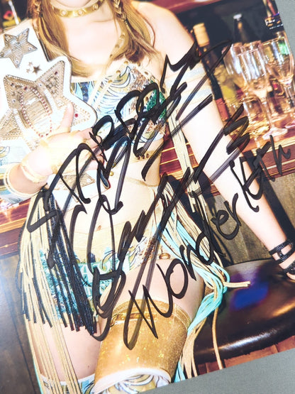 上谷沙弥 直筆サイン入り スターダムポートレート(C-9)