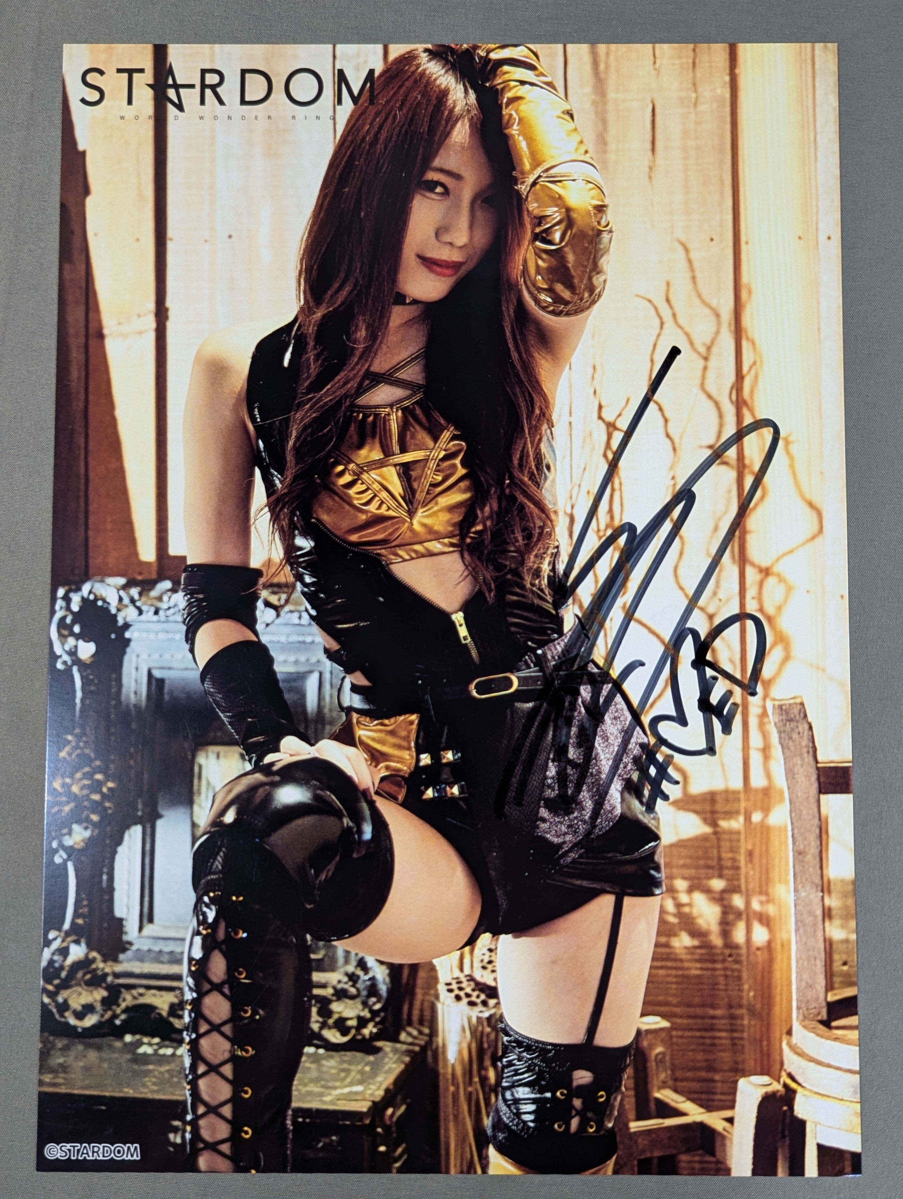 鹿島沙希 直筆サイン入り スターダムポートレート(N-4) – 闘道館