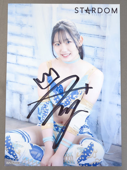 天咲光由 直筆サイン入り スターダムポートレート(L-7)