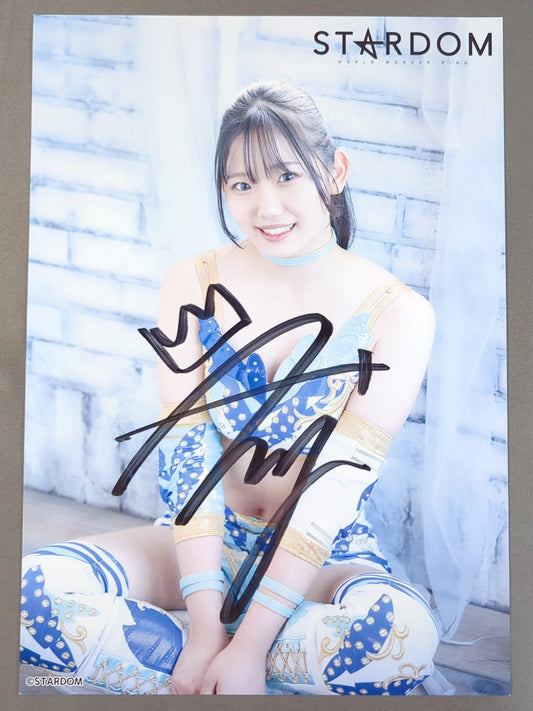天咲光由 直筆サイン入り スターダムポートレート(L-7)