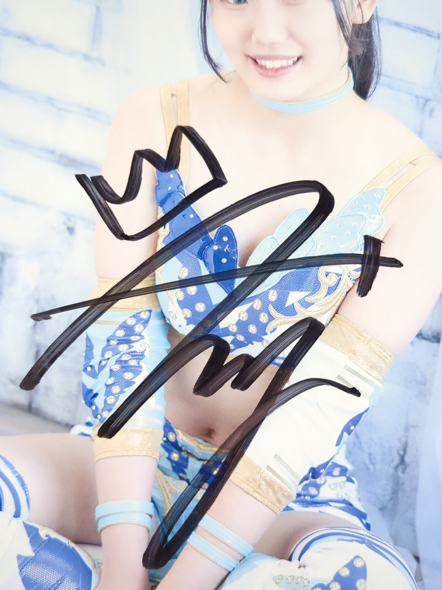 天咲光由 直筆サイン入り スターダムポートレート(L-7)