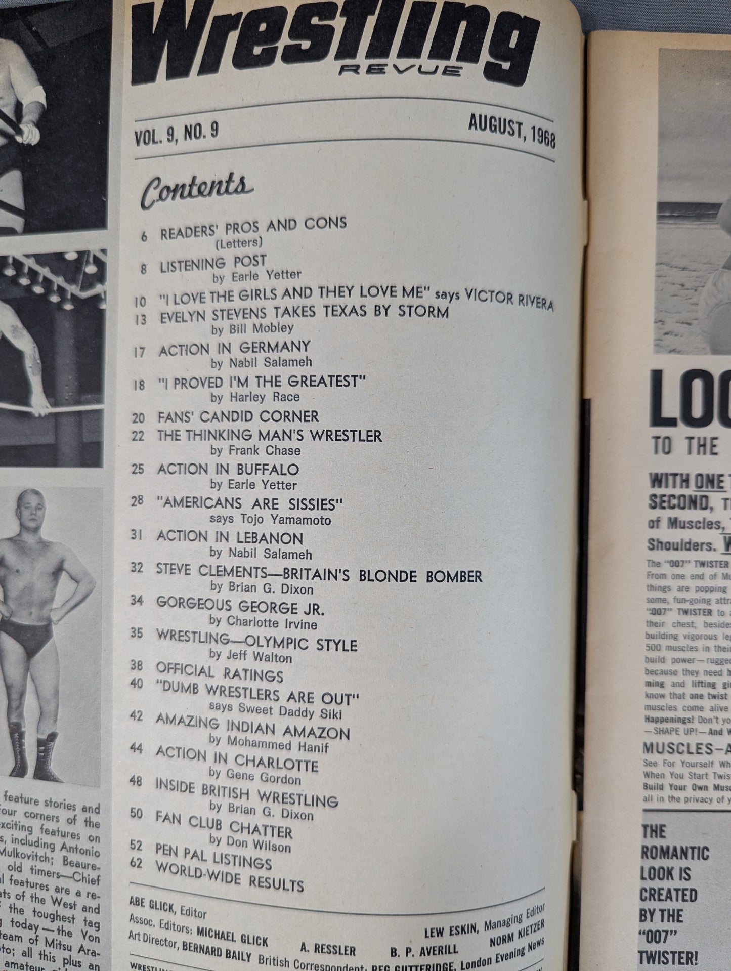 Wrestling REVUE 1968年8月号