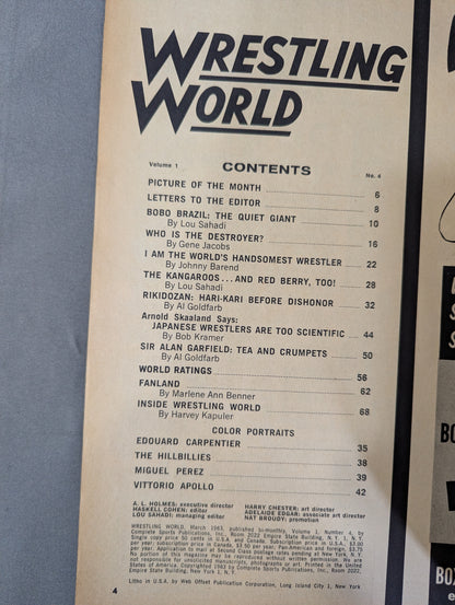 Wrestling WORLD March 1963 Issue