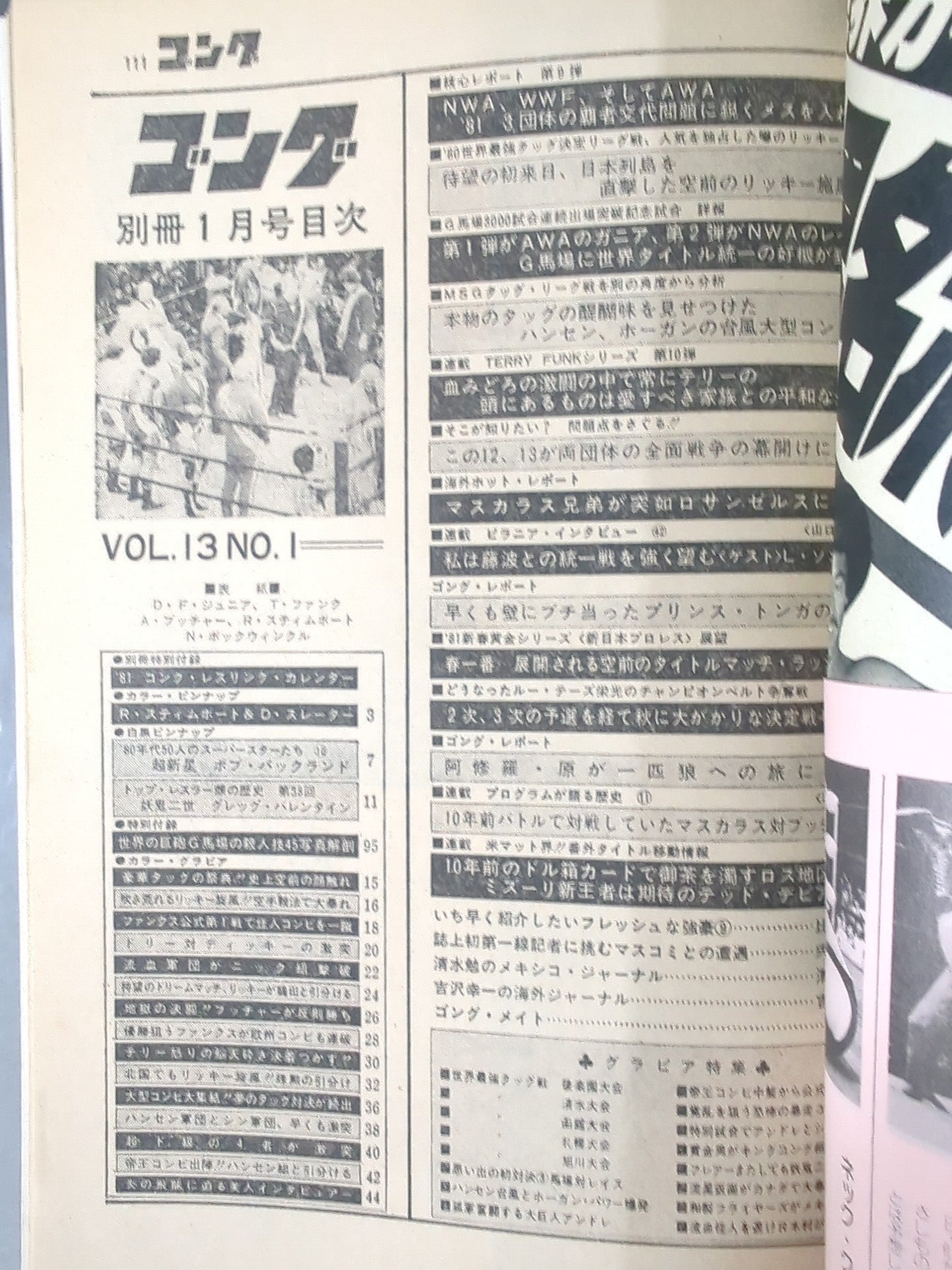 別冊ゴングVol.13 No.1
