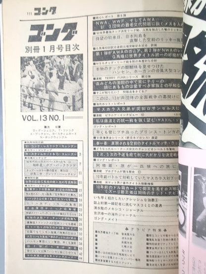 別冊ゴングVol.13 No.1
