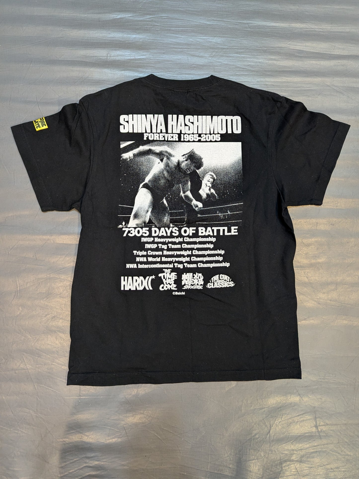 橋本真也 破壊王(闘魂ブラック) Tシャツ