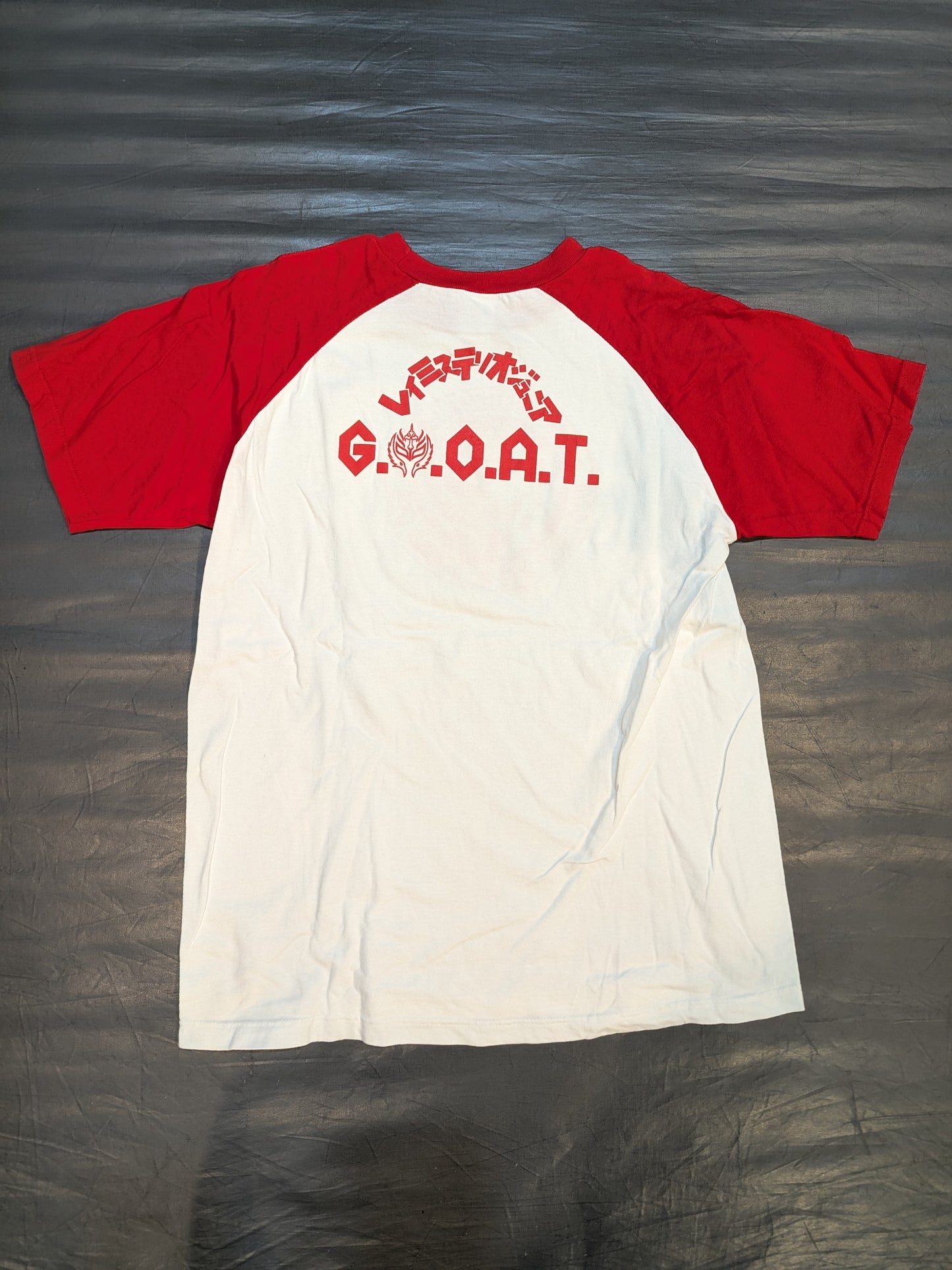 Rey Mysterio Jr. 'King of Lucha Libre' Raglan T-shirt (Red)
