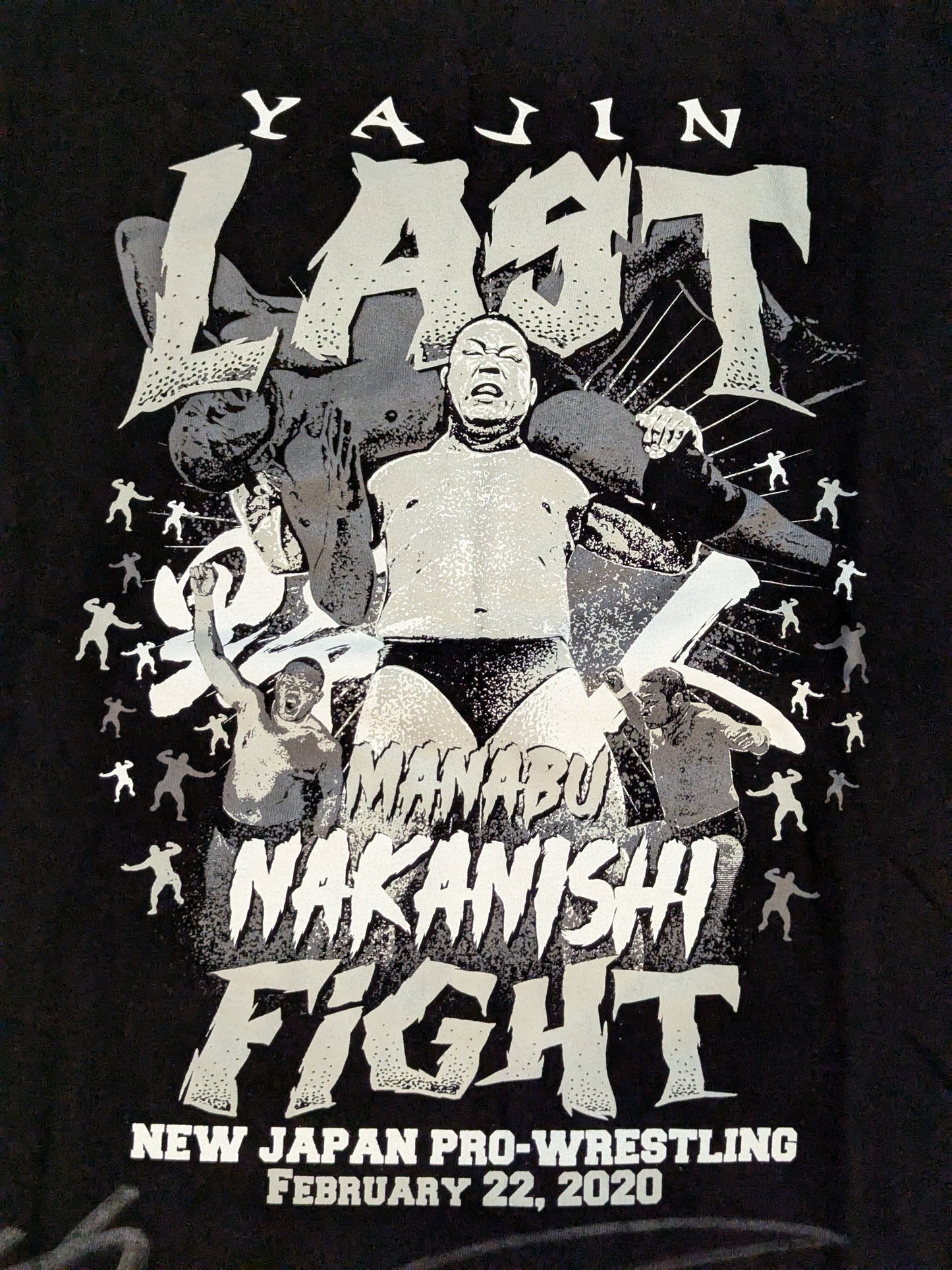 【直筆サイン入り】中西学「YAJIN LAST FIGHT」Tシャツ
