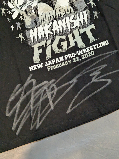 【直筆サイン入り】中西学「YAJIN LAST FIGHT」Tシャツ