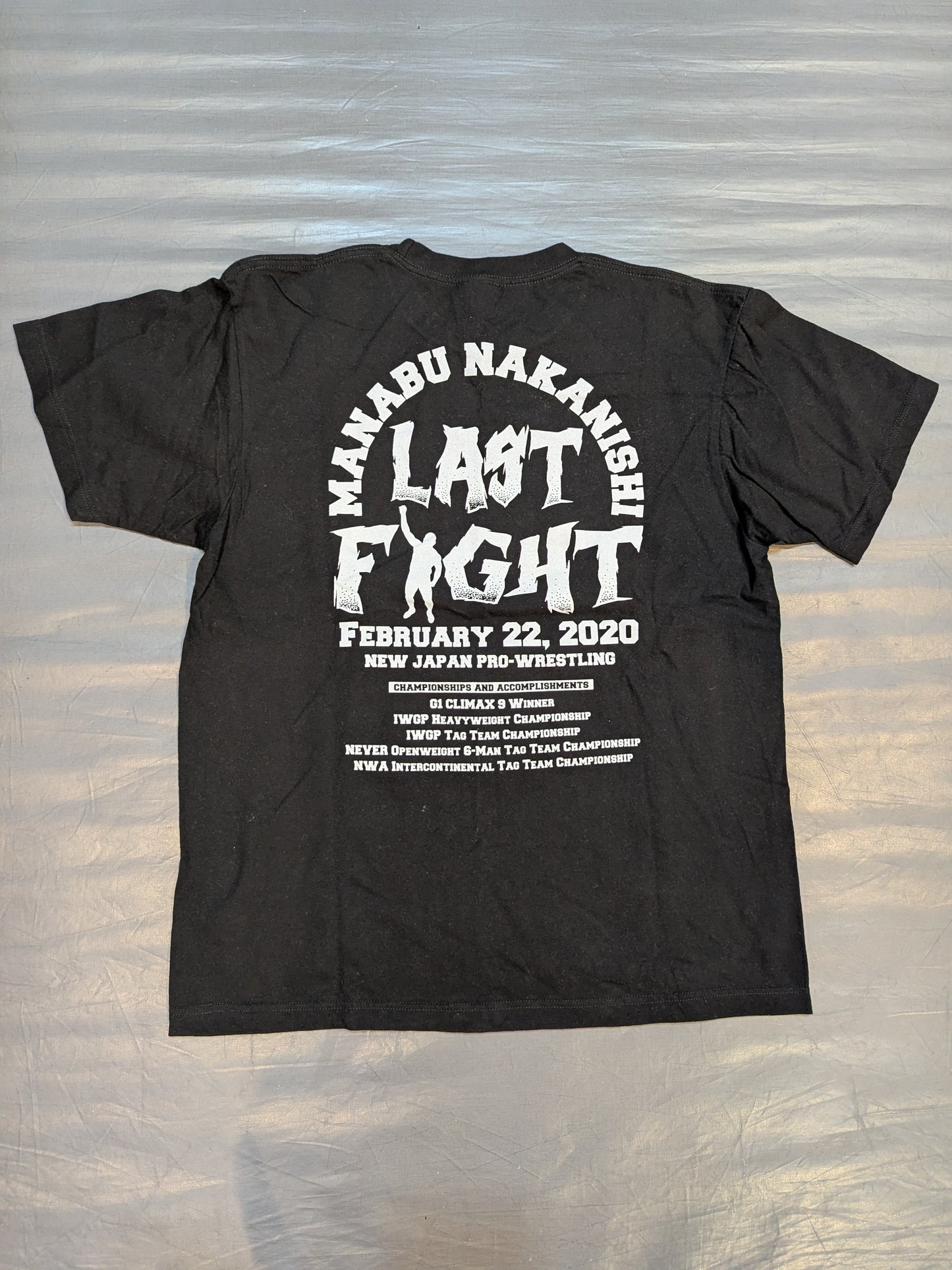 【直筆サイン入り】中西学「YAJIN LAST FIGHT」Tシャツ