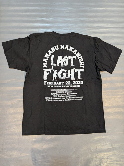 【直筆サイン入り】中西学「YAJIN LAST FIGHT」Tシャツ