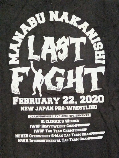 【直筆サイン入り】中西学「YAJIN LAST FIGHT」Tシャツ