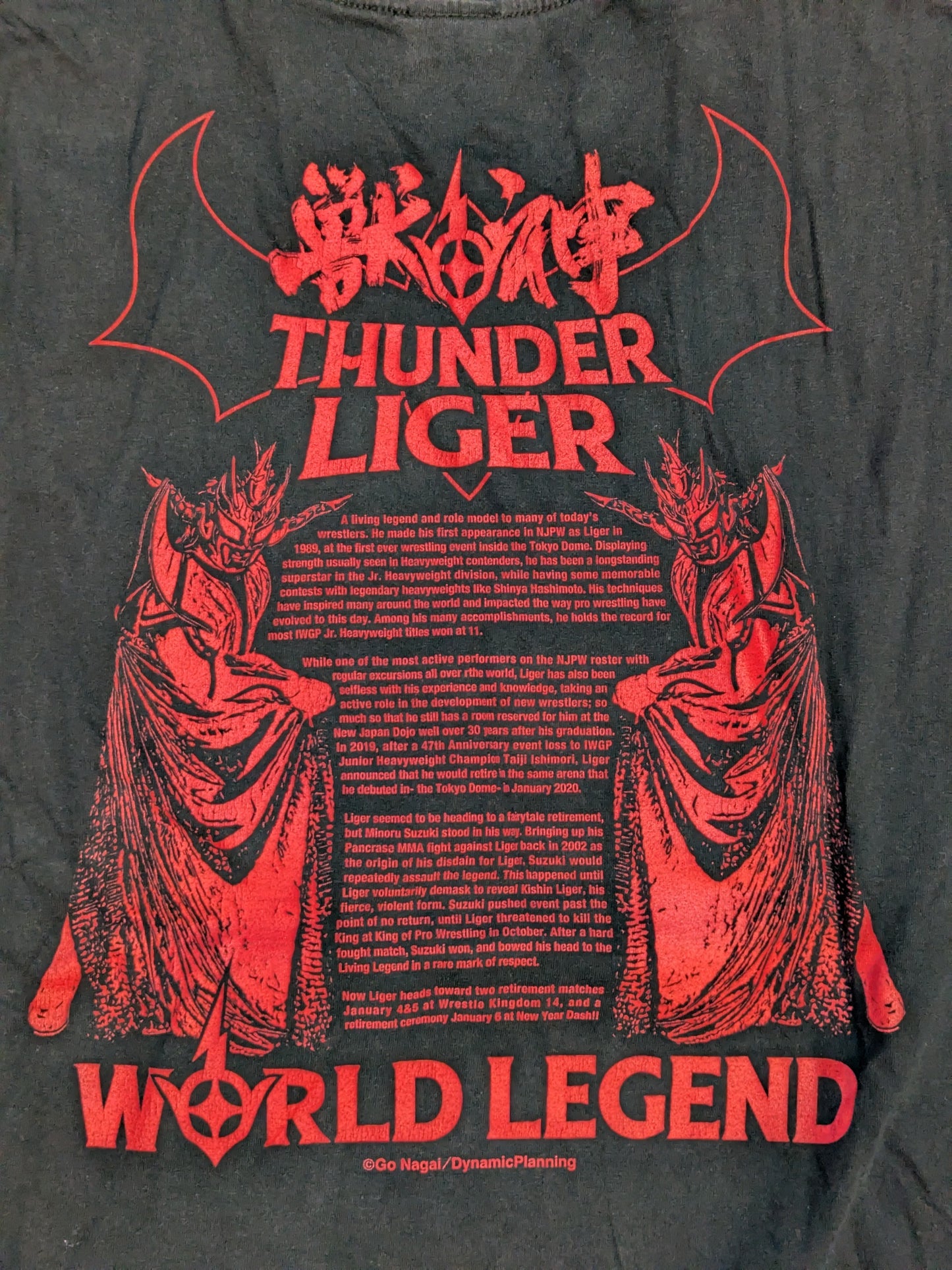 獣神サンダー・ライガー「LIGER THE FINAL」Tシャツ