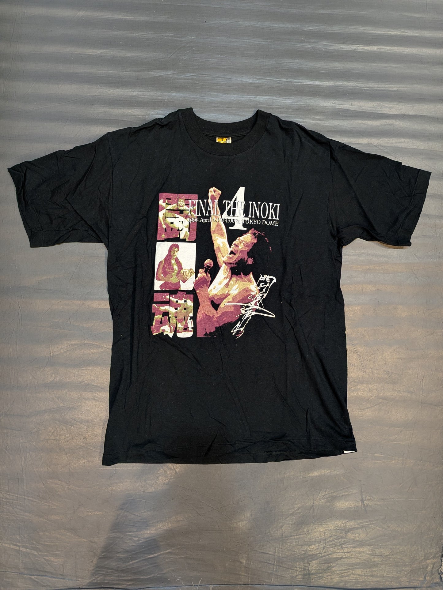 アントニオ猪木「FINAL THE INOKI 1998.APRIL.4 PM4:00」Tシャツ