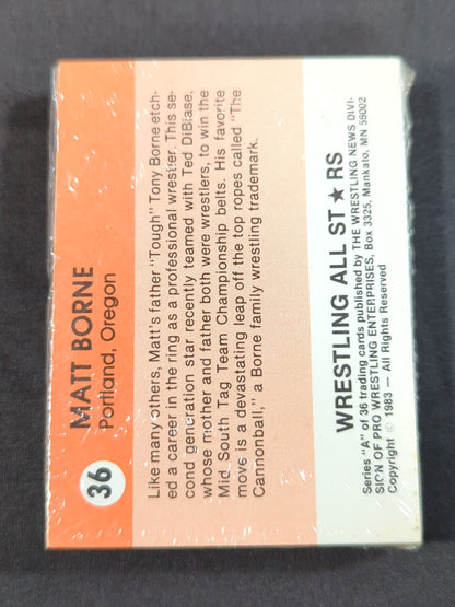 eBay  1983 Wrestling All Stars, Series A complete set of 36 cards⑨ (Unopened)