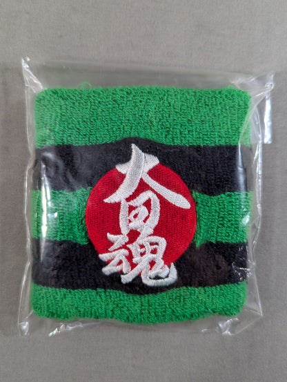 大日本プロレス「大日魂」リストバンド(緑×黒)