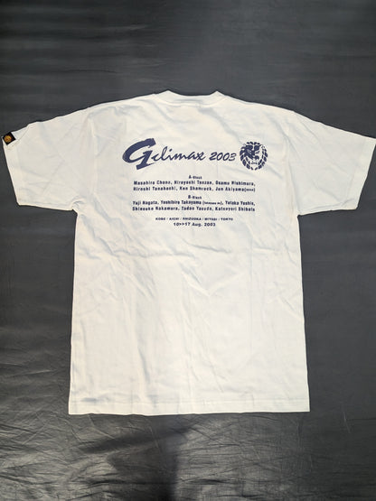 [Osamu Nishimura  hand signed autograph ] G1 CLIMAX 2003 T-shirt