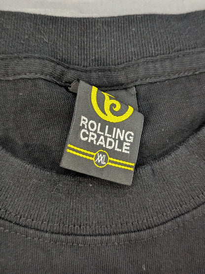 エル・デスペラード×ROLLING CRADLE コラボTシャツ③(ブラック×ホワイト×レッド)