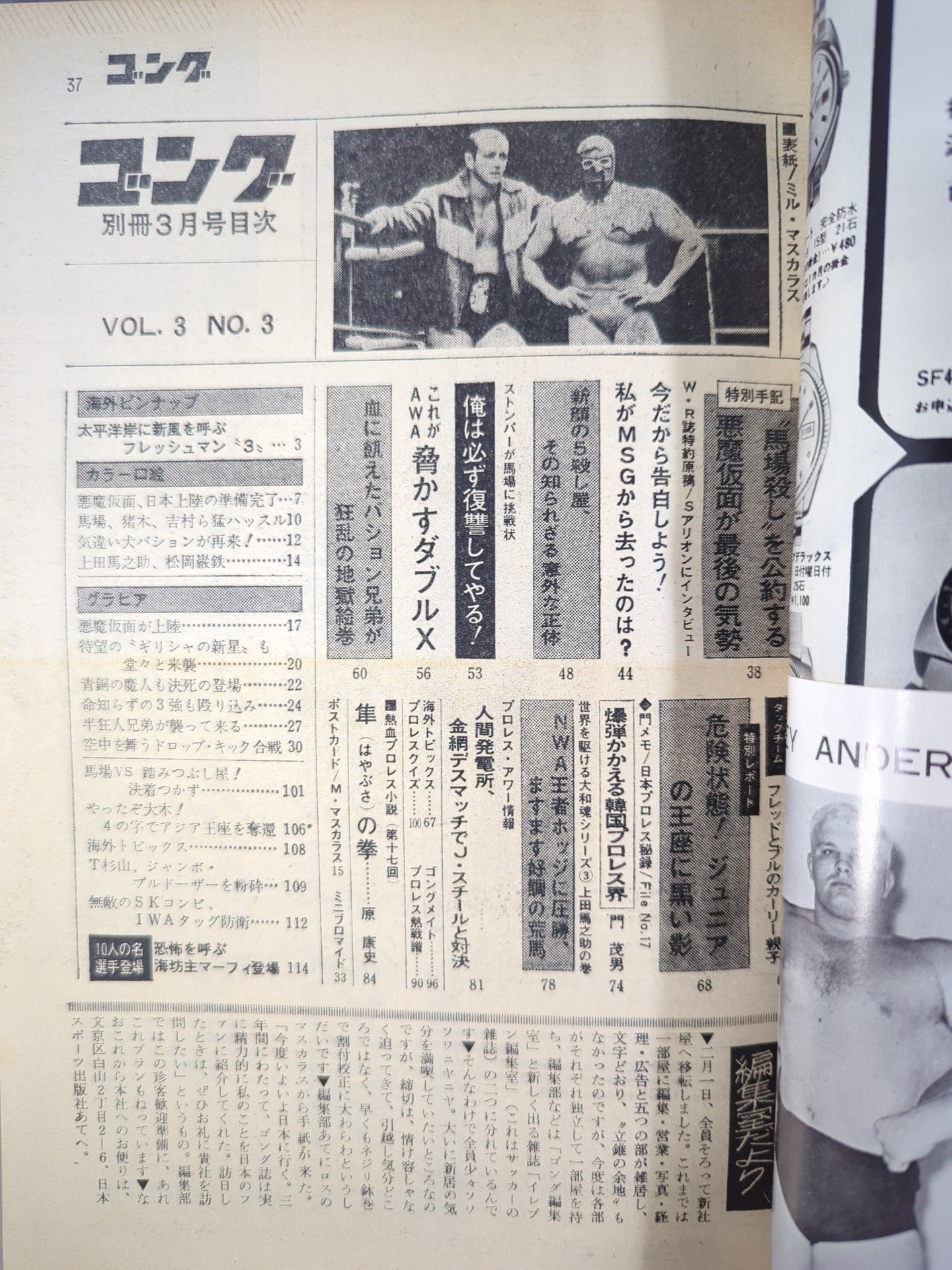 別冊ゴングVol.3 No.3