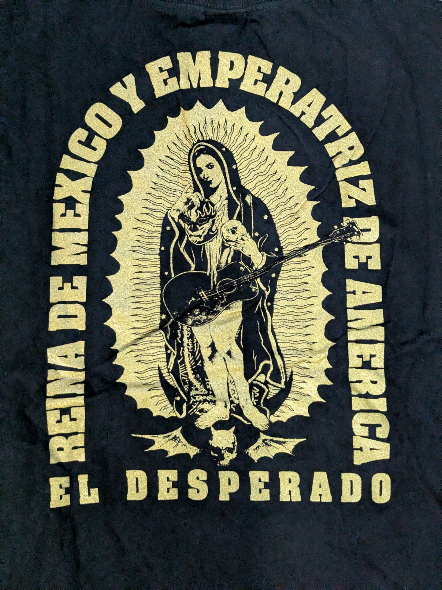 エル・デスペラード「ESTILO MEXICO」Tシャツ②(ブラック×ゴールド)