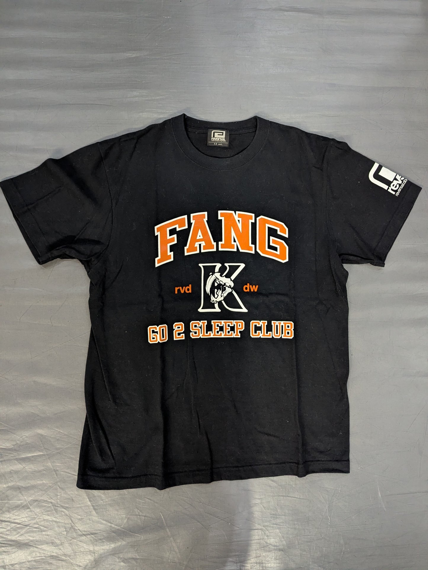 KENTA「FANG K」Tシャツ①(ブラック×オレンジ)