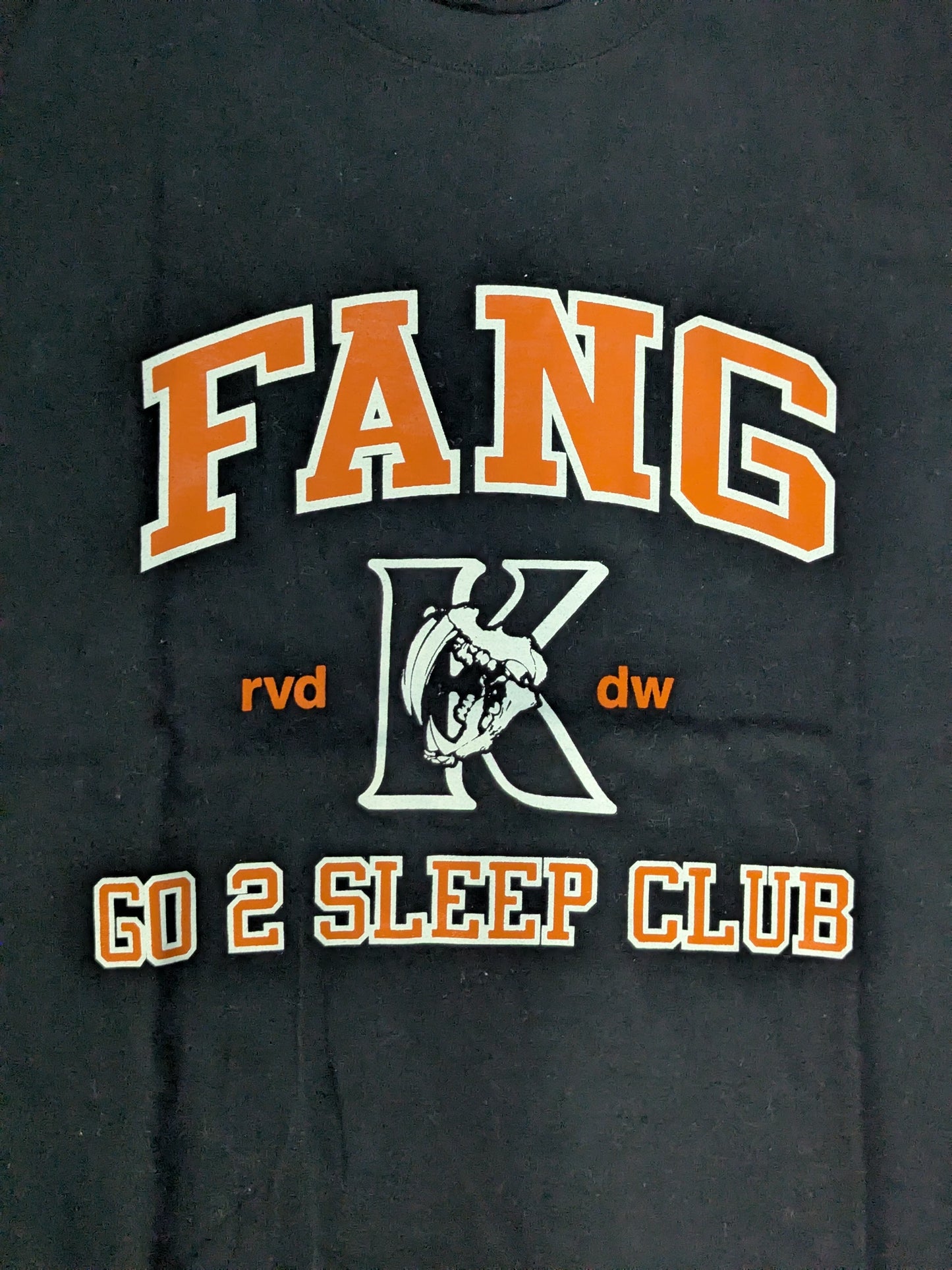 KENTA「FANG K」Tシャツ①(ブラック×オレンジ)