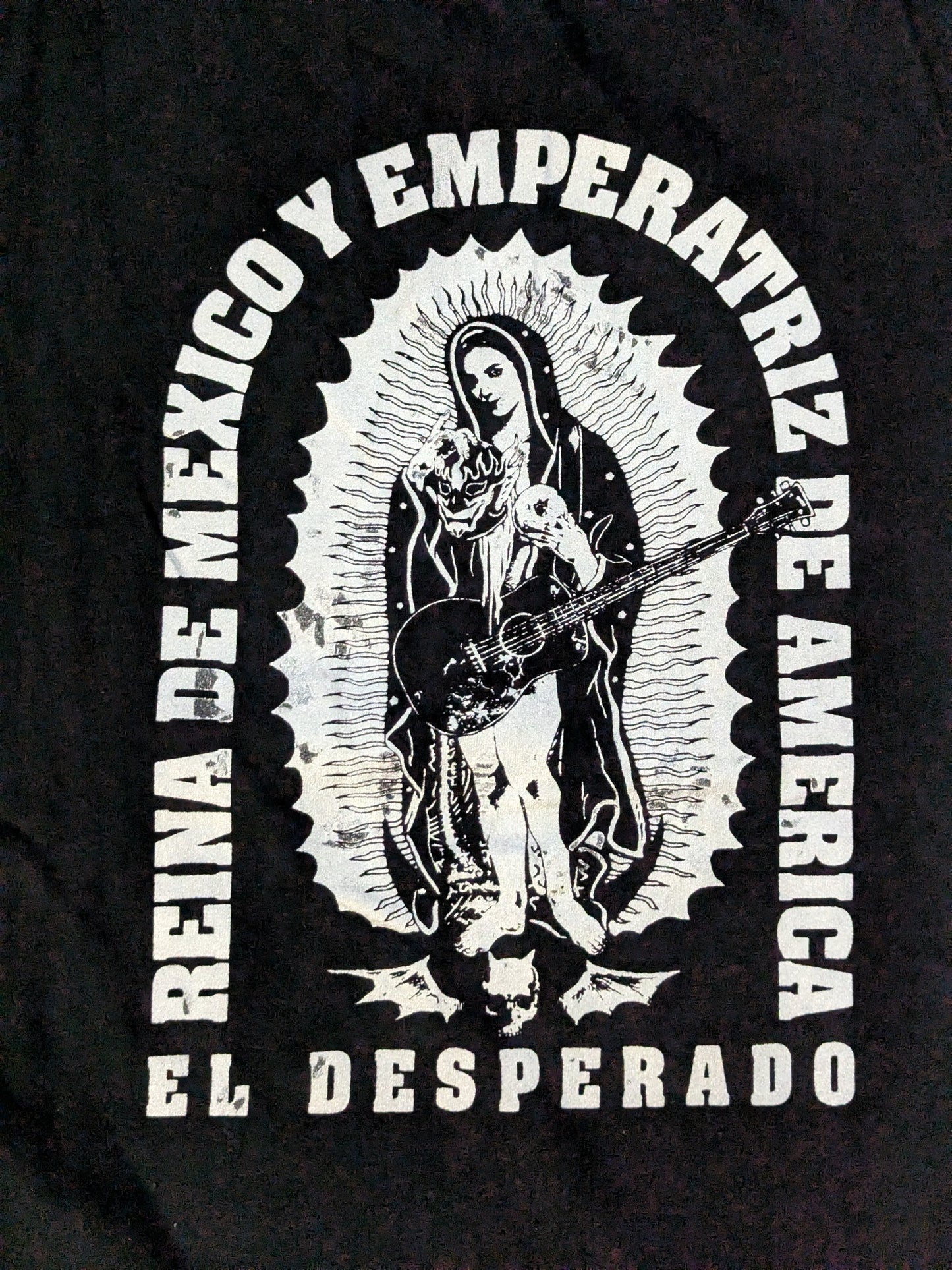 エル・デスペラード「ESTILO MEXICO」Tシャツ③(ブラック×シルバー)