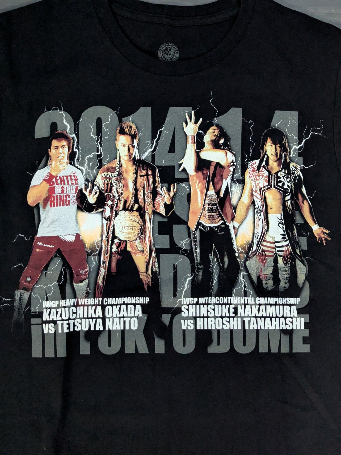 ★レッスルキングダム8★ オカダ・カズチカvs内藤哲也＆中邑真輔vs棚橋弘至 Tシャツ