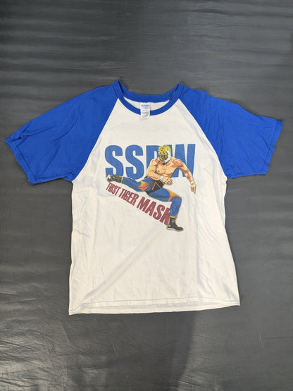 First Tiger Mask 'Rolling Sobat' Illustrated Raglan T-Shirt