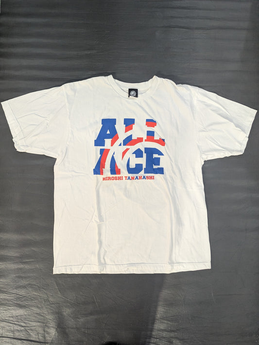 Hiroshi Tanahashi  "ALL ACE" T-shirt (White)