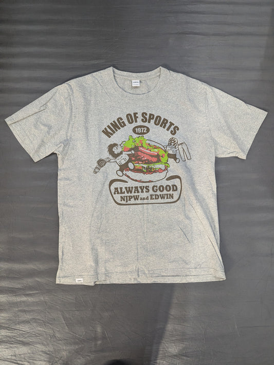 NJPW×EDWIN 'Hamburger' Collaboration T-Shirt