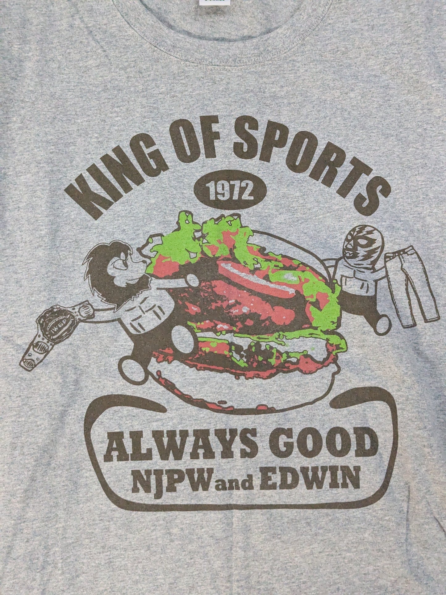NJPW×EDWIN「ハンバーガー」コラボTシャツ