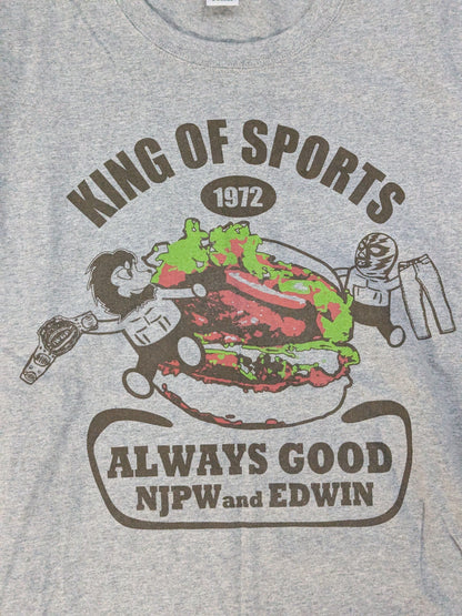NJPW×EDWIN「ハンバーガー」コラボTシャツ
