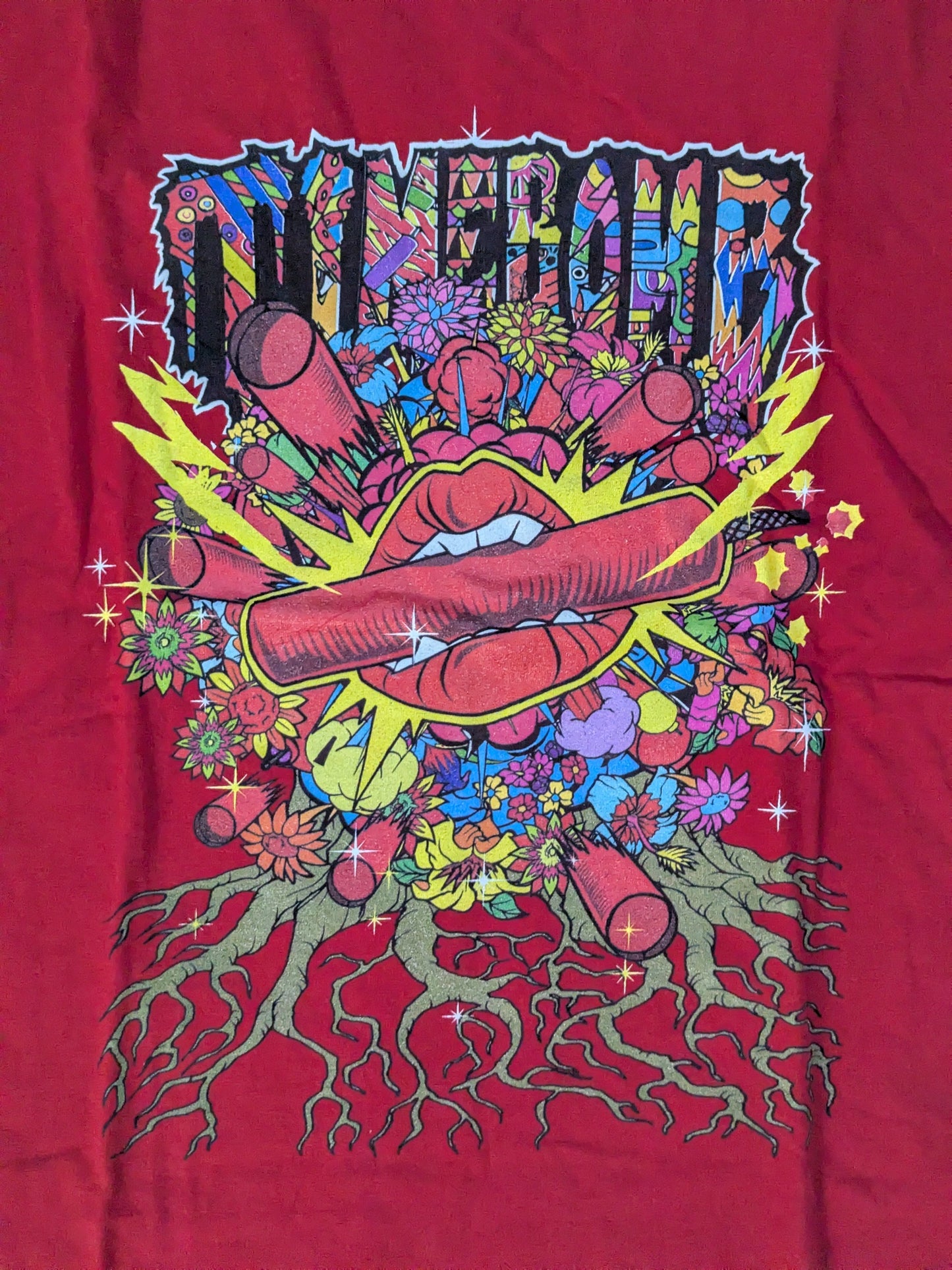 高橋ヒロム「TIMEBOMB GOES BLOOM!」Tシャツ(レッド)
