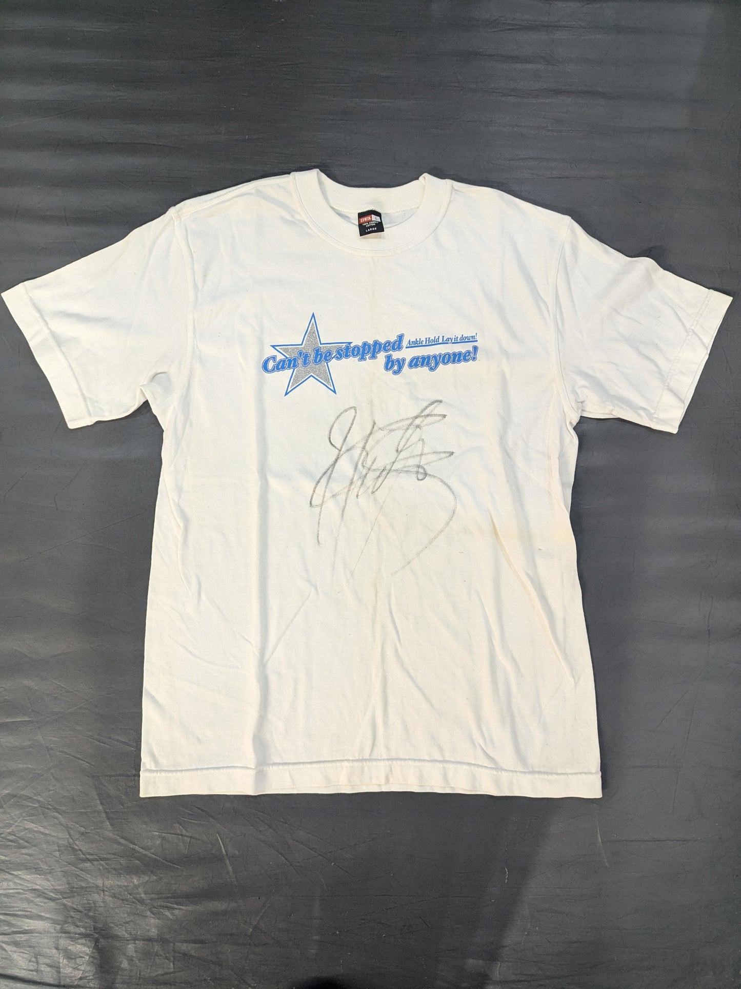 【直筆サイン入り】金本浩二×EDWIN「Can’t be stopped by anyone!」Tシャツ