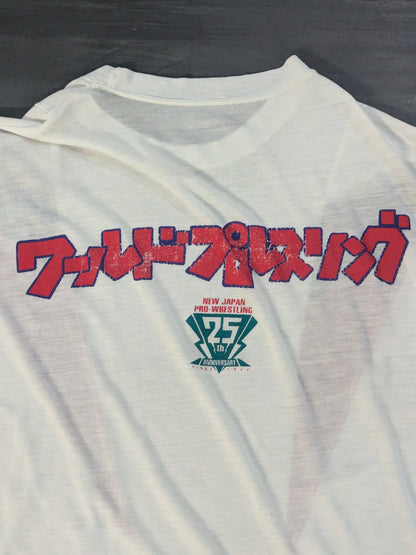 New Japan Pro Wrestling "25th ANNIVERSARY" T-shirt